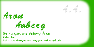 aron amberg business card